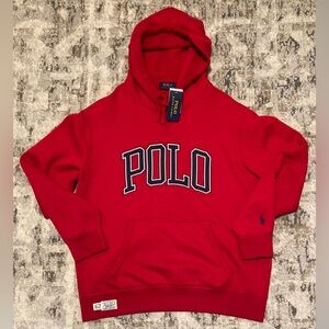 Polo Ralph Lauren Spellout Fleece Lined Hoodie - Large